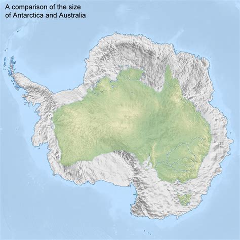 how big is antarctica compared to australia