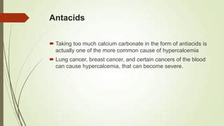 How Can Antacids Affect Calcium Levels