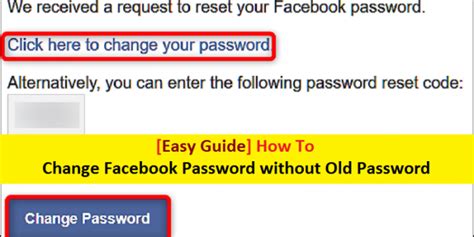 how can i change my facebook password without verification code