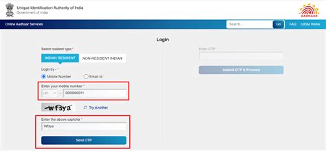 how can i change my mobile number in aadhaar