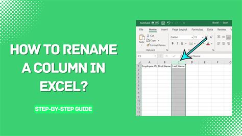 how can i change the column name in excel