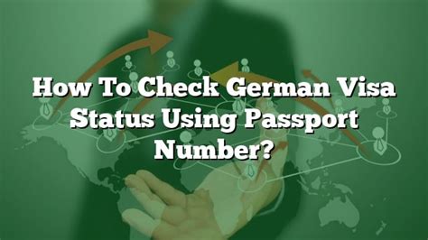 how can i check my german visa status online