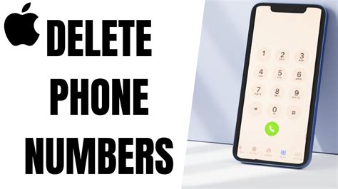 how can i delete a number on iphone