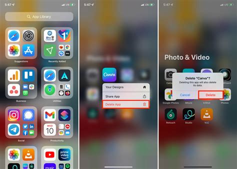how can i delete hidden apps on my iphone