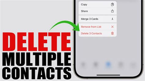 how can i delete multiple contacts in iphone