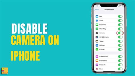 how can i disable camera on iphone