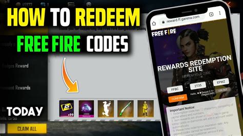 how can i get free fire redeem code