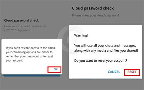 how can i recover my telegram two step verification code