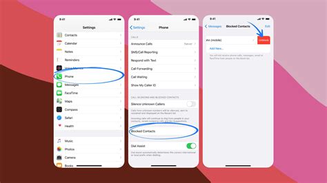 how can i see my blocked contacts iphone