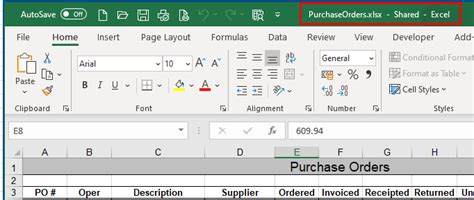 how can i share an excel spreadsheet