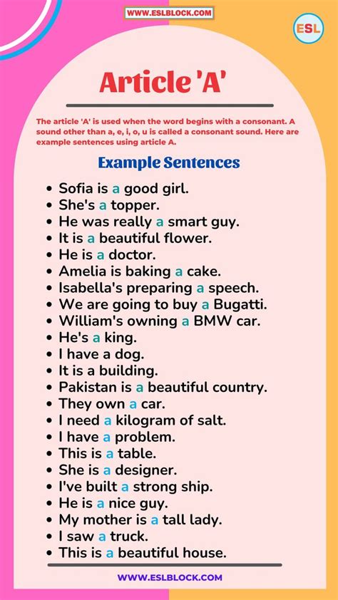 how can i use article in a sentence