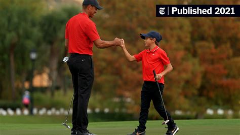 how can i watch tiger woods and son play