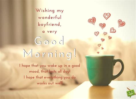 how can i wish my boyfriend a good morning