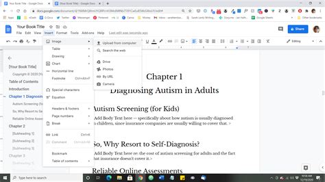 how can i write on a picture in google docs