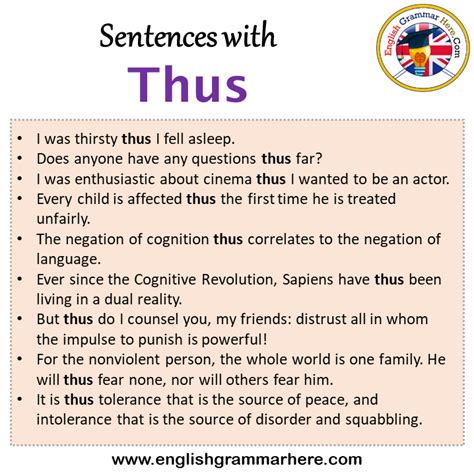 how can thus be used in a sentence