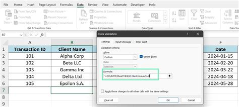 how can you access the data validation feature in excel