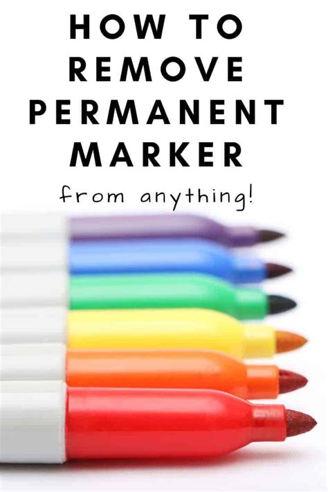 How Can You Remove Permanent Marker Off A Table