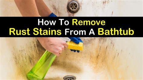 How Can You Remove Rust From A Bathtub