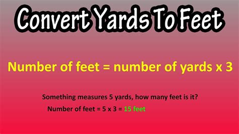 How Convert Yards To Feet