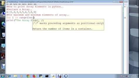 how create array in python