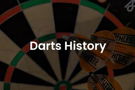 how did darts start