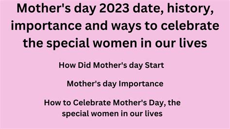 When is Mother's Day 2023 Countdown Timer Online vClock