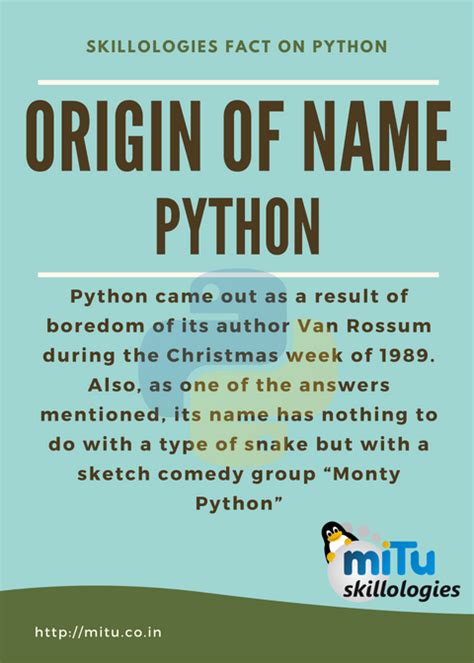 how did python the programming language get its name