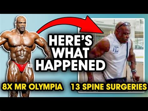 how did ronnie coleman get paralyzed