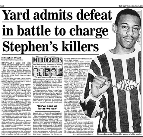 how did the police failed stephen lawrence