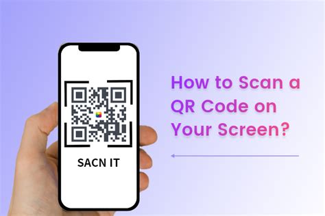 how do i access a qr code on my screen
