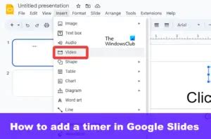 how do i add a timer to google slides