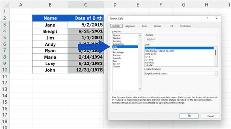how do i arrange dates in excel