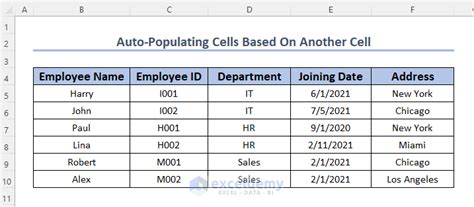 how do i auto populate text in excel based on another cell