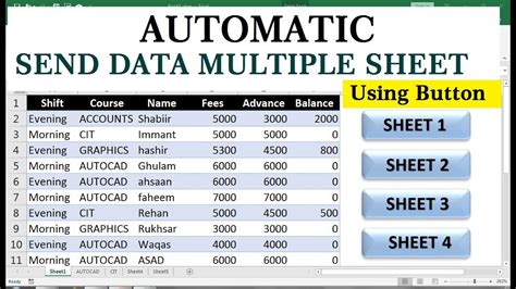 how do i automatically link data from one sheet to another in excel