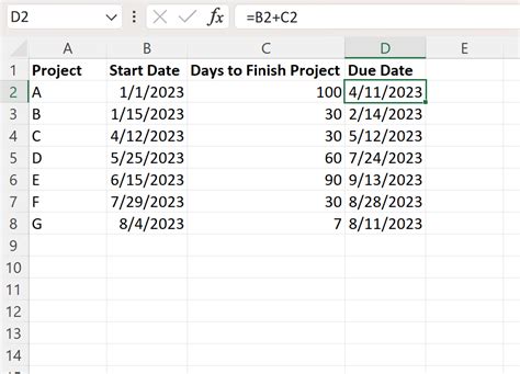 how do i calculate days until due date in excel