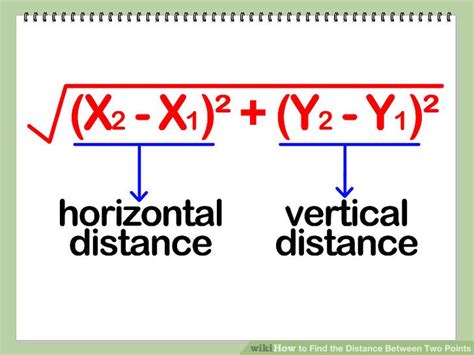 how do i calculate the distance between two points in excel