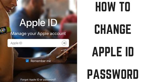 how do i change my apple id password online