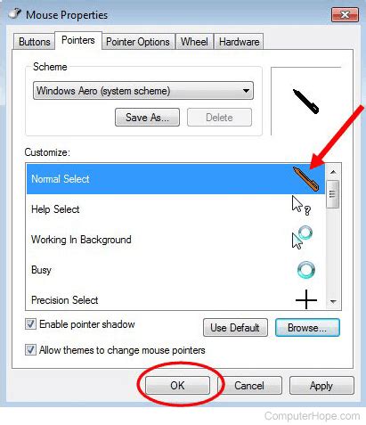 how do i change my cursor back to normal in visual studio