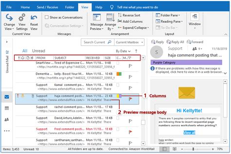 how do i change my inbox view in outlook