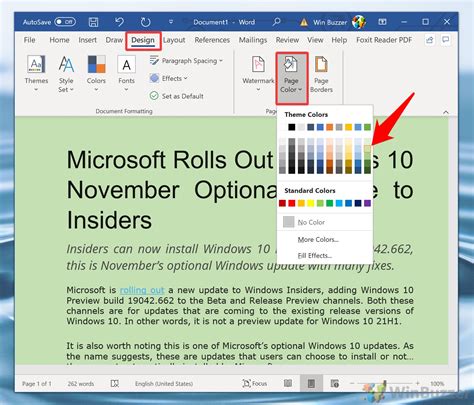 how do i change the background color of an image in word