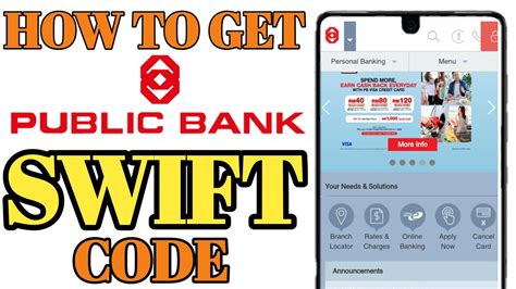 how do i check my public bank swift code