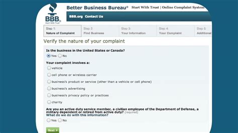 how do i check the status of my bbb complaint