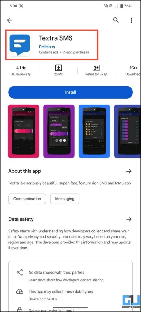 how do i copy text from a text message android