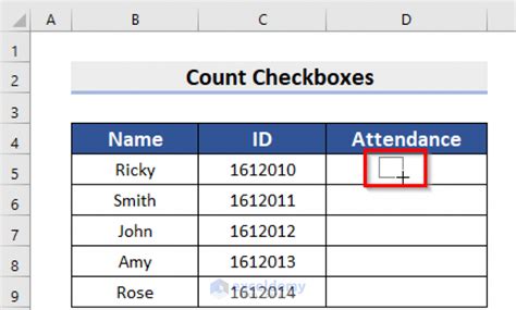 how do i count checkboxes in excel