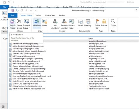how do i create a group contact list in aol mail