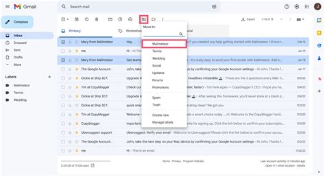 how do i create a mail folder in gmail