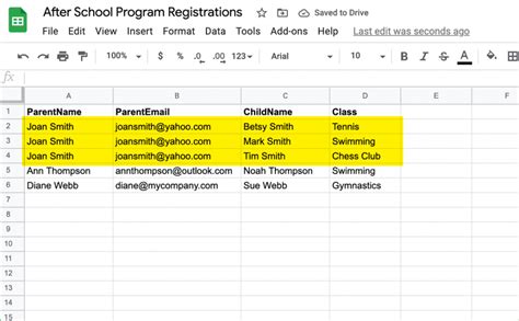 how do i create a mail merge in google sheets