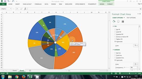 how do i create a pie chart with multiple columns in excel
