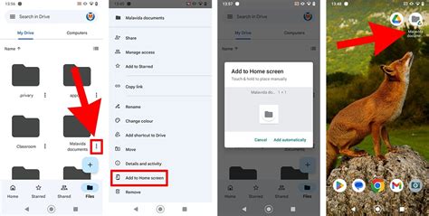how do i create a shortcut to a file on android
