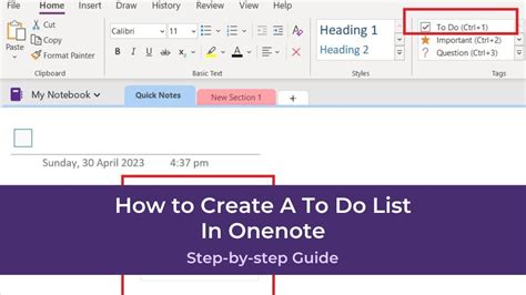 How Do I Create A To Do List In Onenote